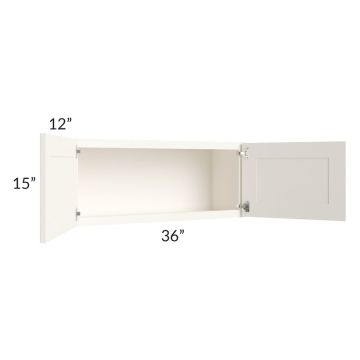 Signature Vanilla Glaze 36x15 Wall Cabinet