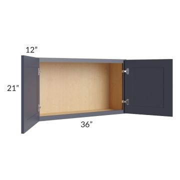 Midtown Indigo Shaker 36x21 Wall Cabinet