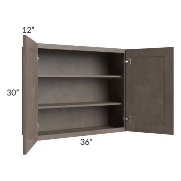 Natural Grey Shaker 36x30 Wall Cabinet