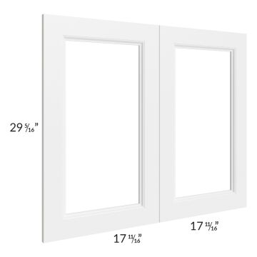 Providence White 36x30 Glass Door Only with Glass Included
