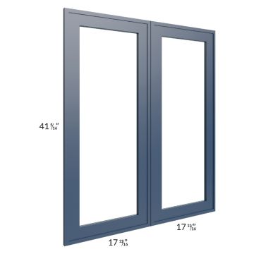 Portland Navy Blue 36x42 Glass Door Only with Glass Included 