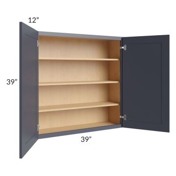 Midtown Indigo Shaker 39x39 Wall Cabinet