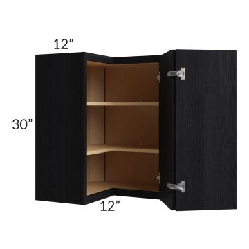 Township Rift Black Oak 24x30 Easy Reach Wall Cabinet