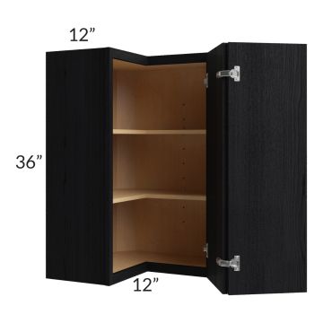 Township Rift Black Oak 24x36 Easy Reach Wall Cabinet