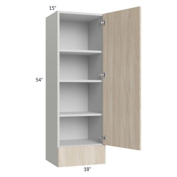 Milan Natural 18x54x15 Wall Cabinet with Drawers