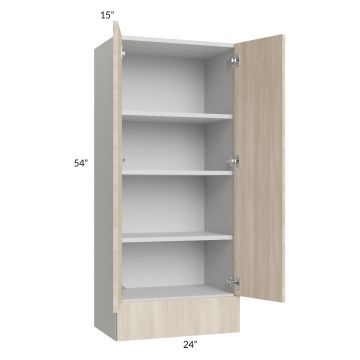 Milan Natural 24x54x15 Wall Cabinet with Drawers