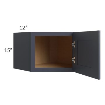 Midtown Indigo Shaker 24x15 Diagonal Corner Wall Cabinet