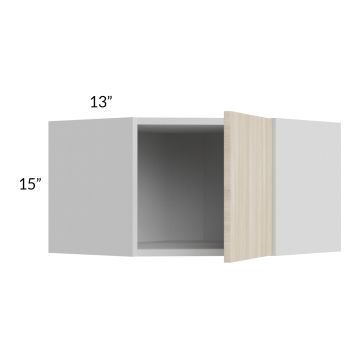 Milan Natural 24x15 Diagonal Corner Wall Cabinet