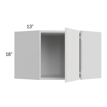 Milan Cream 24x18 Diagonal Corner Wall Cabinet