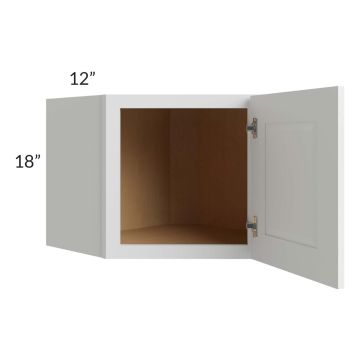 Charlotte White 24x18 Wall Diagonal Corner Cabinet