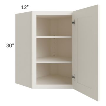 Signature Vanilla Glaze 24x30 Wall Diagonal Corner Cabinet