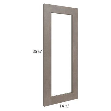 Natural Grey Shaker 24x36 Wall Diagonal Corner Glass Door Only with Glass Included