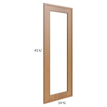 Portland Walnut 24x42 Wall Diagonal Corner Glass Door Only with Glass Included 