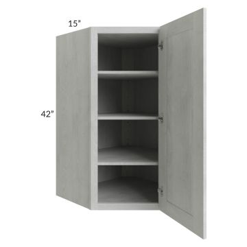 Signature Vanilla 27x42x15 Wall Diagonal Corner Cabinet