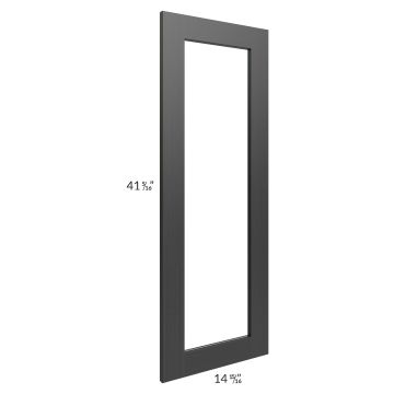 Artisan Black Shaker 27x42x15 Wall Diagonal Corner Glass Door Only with Glass Included