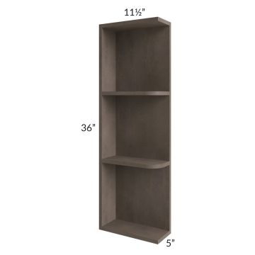 Signature Vanilla 05x36 Wall End Shelf Cabinet