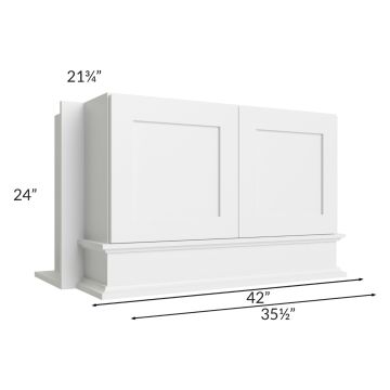 Asheville White Shaker 36x24 Wood Hood
