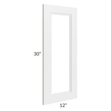 Charlotte White 12" x 30" Glass Door Only 