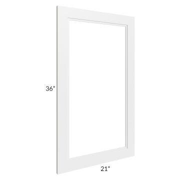 Charlotte White 21x36 Glass Door Only
