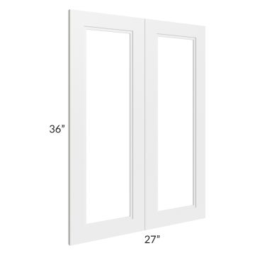 Charlotte White 27x36 Glass Doors Only