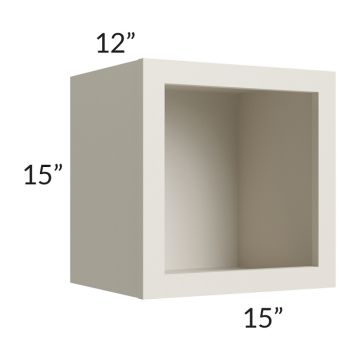 Asheville Cloud Shaker 15x15 Wall Open Cabinet