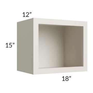 Asheville Cloud Shaker 18x15 Wall Open Cabinet