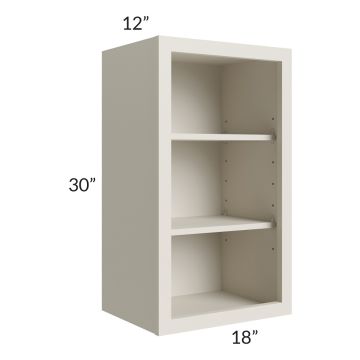 Asheville Cloud Shaker 18x30 Wall Open Cabinet