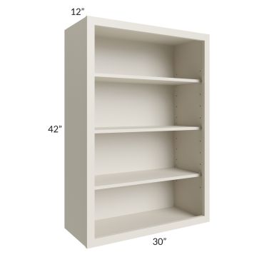Asheville Cloud Shaker 30x42 Wall Open Cabinet