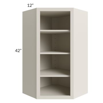 Asheville Cloud Shaker 24x42 Wall Diagonal Corner Open Cabinet