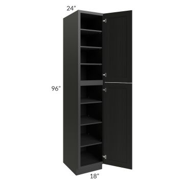 Artisan Black Shaker 18x96 Wall Pantry
