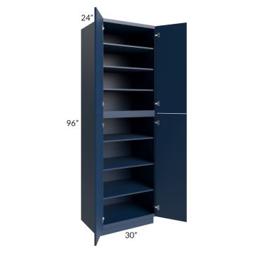 Portland Navy Blue 30x96 Wall Pantry