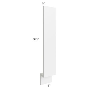 Frosted White Shaker 6" Base Filler