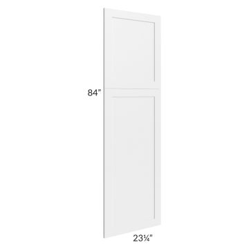 Frosted White Shaker 84" Tall Decorative End Panel