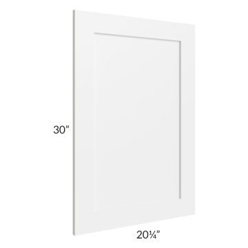 Frosted White Shaker 20x30 Vanity Decorative End Panel 