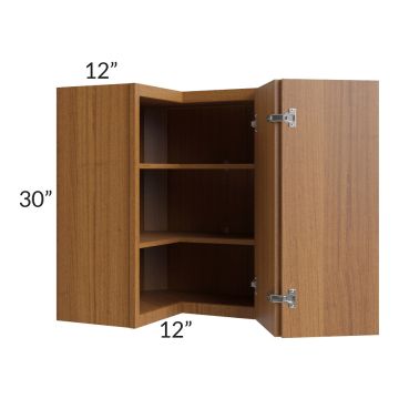 Portland Walnut 24x30 Wall Corner Unit