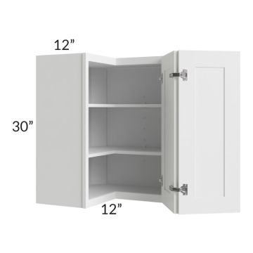 Providence White 24x30 Wall Corner Unit