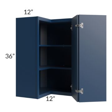 Portland Navy Blue 24x36 Wall Corner Unit